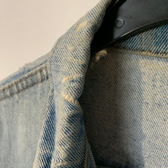 Distressed "Male" Denim Vest - Picture 6 of 10